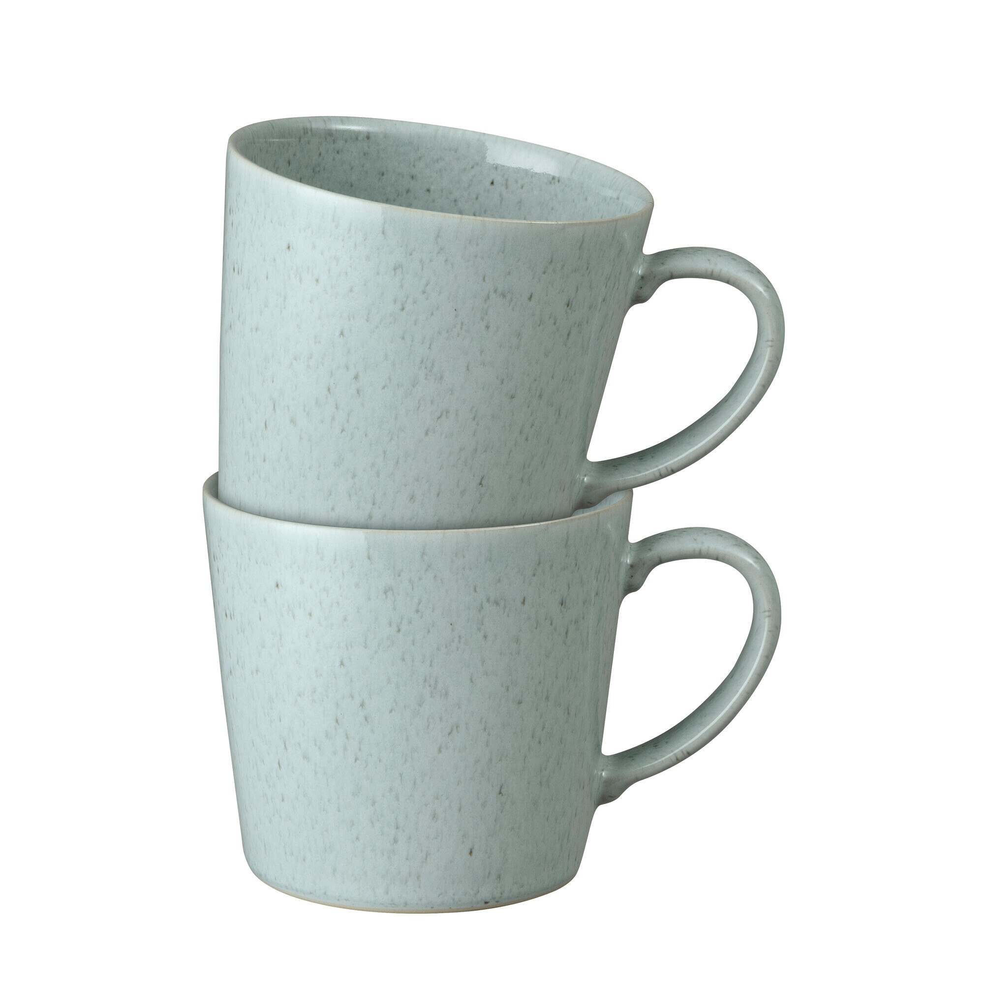 Product photograph of Teal Speckle Set Of 2 Mugs from Denby Retail Ltd